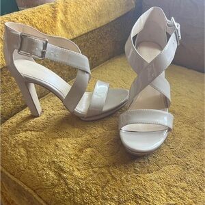 Calvin Klein patten leather heels